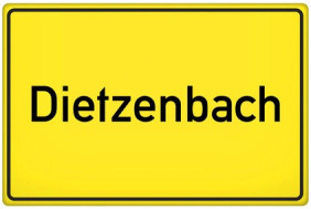 Un letrero de la ciudad de Dietzenbach