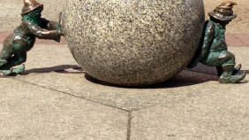 Der Zwerg Syzyfki auf dem Breslauer Markt